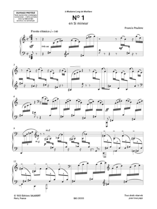 15 Improvisations - POULENC - Partition - Piano